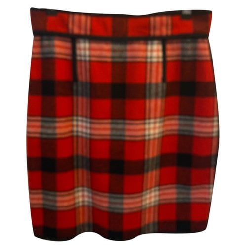 Pre-owned Dsquared2 Wool Mid-length Skirt In Red