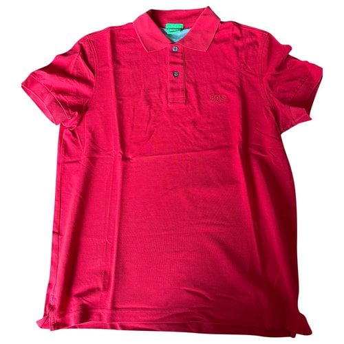 Pre-owned Hugo Boss Polo Shirt In Red