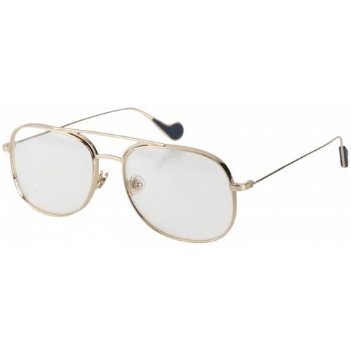 Pre-owned Moncler Sunglasses In Gold
