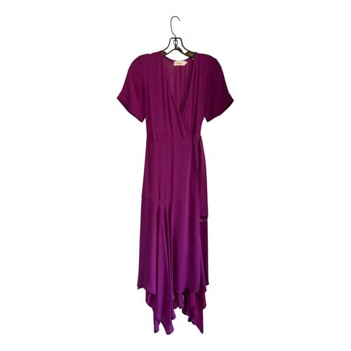 Pre-owned A.l.c Silk Mid-length Dress In Purple