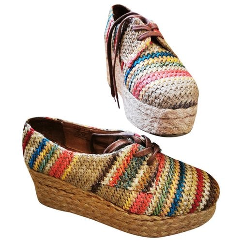 Pre-owned Jeffrey Campbell Tweed Espadrilles In Multicolour