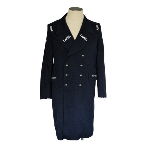 Pre-owned Christian Dada Trenchcoat In Blue
