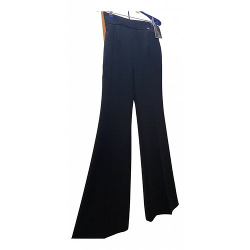Pre-owned Elisabetta Franchi Large Pants In Black