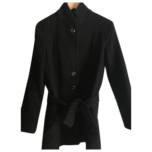 Pre-owned Chloé Wool Coat In Black