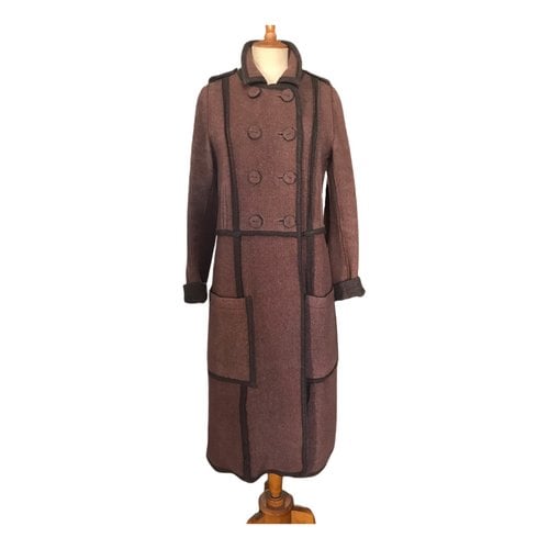 Pre-owned Sonia By Sonia Rykiel Wool Coat In Brown