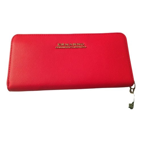 Pre-owned Ermanno Scervino Wallet In Red