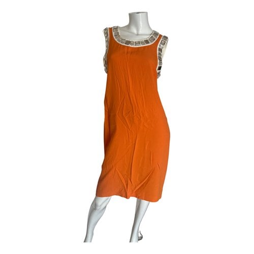 Pre-owned Prada Dress In Orange