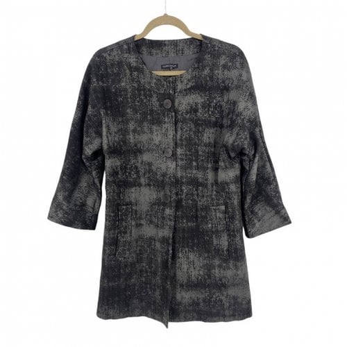 Pre-owned Eileen Fisher Jacket In Anthracite