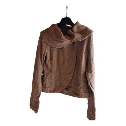 Pre-owned Peserico Cardigan In Camel