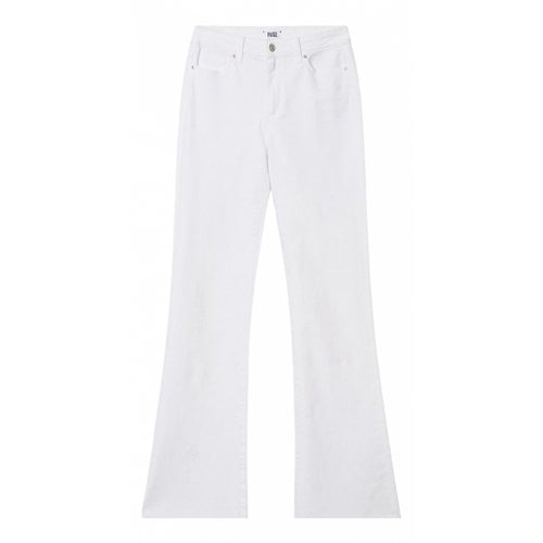Pre-owned Paige Bootcut Jeans In White