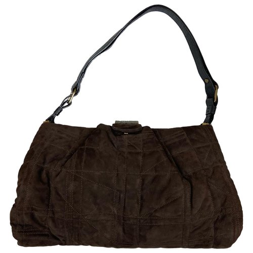 Pre-owned Lanvin Velvet Handbag In Brown