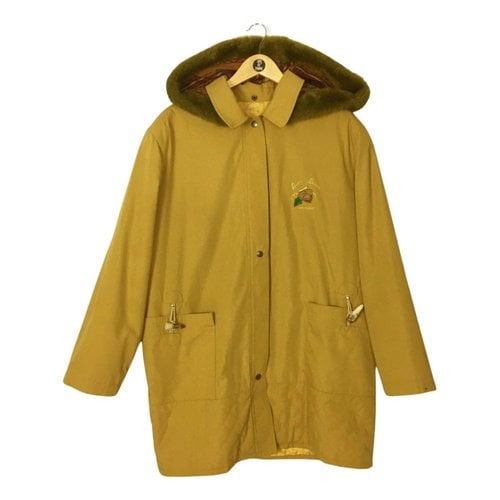 Pre-owned Laura Biagiotti Faux Fur Parka In Yellow