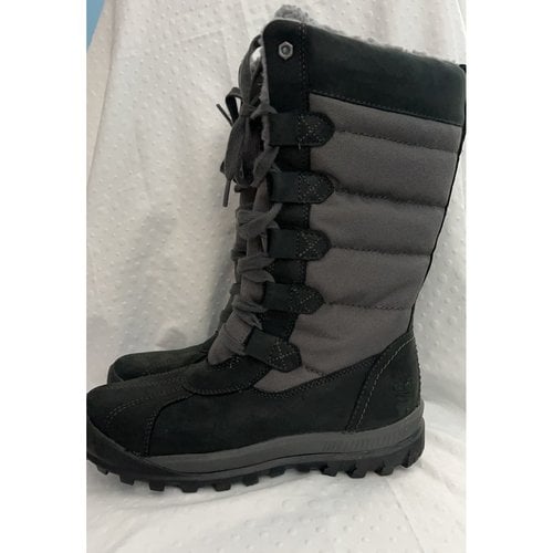 Pre-owned Timberland Shearling Lace Up Boots In Other