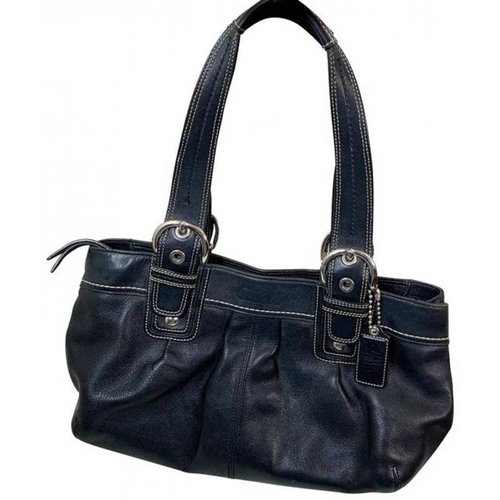 Pre-owned Coach Leather Satchel In Black