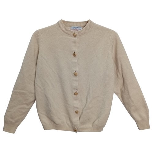 Pre-owned Ballantyne Cashmere Cardigan In Beige