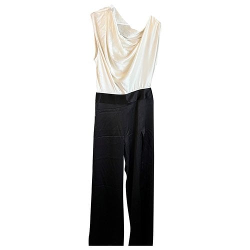 Pre-owned Michelle Mason Silk Jumpsuit In White