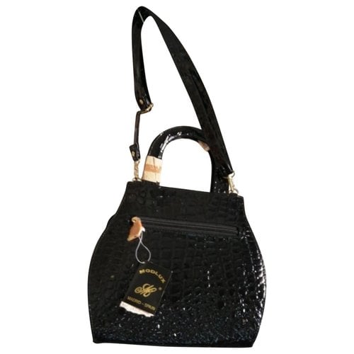 Pre-owned Armor-lux Patent Leather Handbag In Black