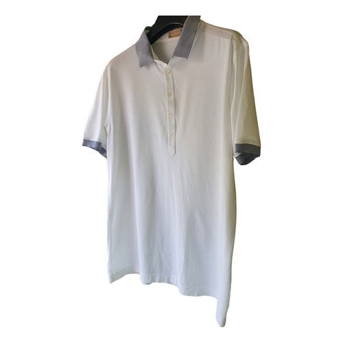 Pre-owned Cruciani Polo Shirt In White