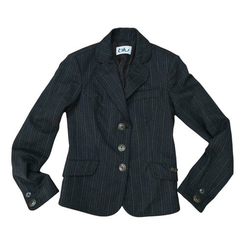 Pre-owned Byblos Wool Short Vest In Brown