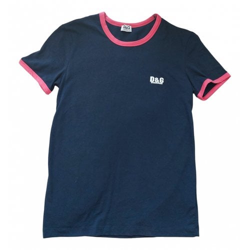 Pre-owned D&g T-shirt In Navy