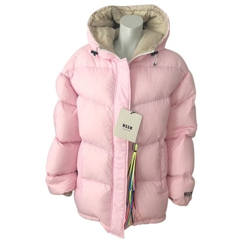 Pre-owned Msgm Coat In Pink