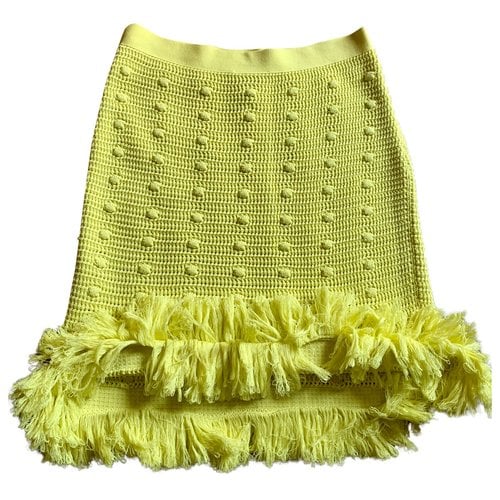 Pre-owned Bottega Veneta Mid-length Skirt In Yellow