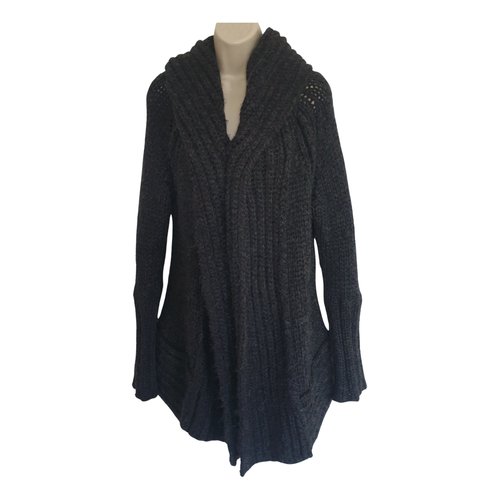 Pre-owned Duffy Wool Cardi Coat In Anthracite
