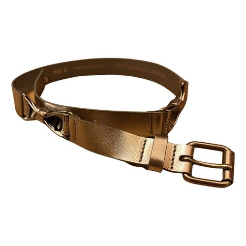 Pre-owned John Galliano Leather Belt In Silver