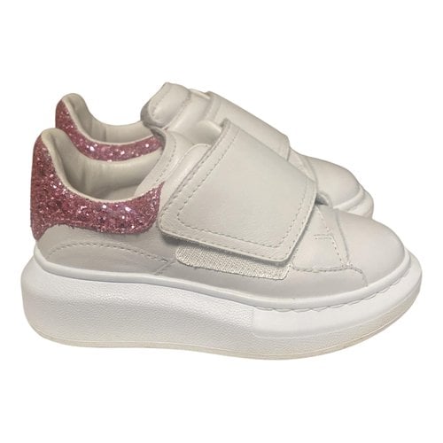 Pre-owned Alexander Mcqueen Leather First Shoes In White