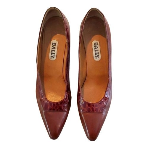 Pre-owned Bally Leather Heels In Brown