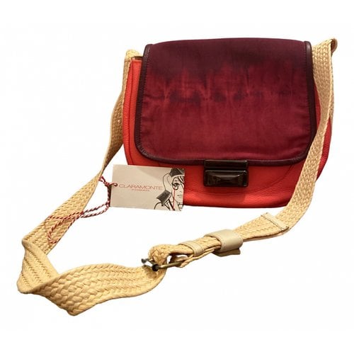 Pre-owned Claramonte Leather Handbag In Red