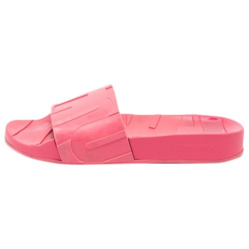 Pre-owned Jimmy Choo Flats In Pink