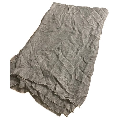 Pre-owned Wolford Wool Scarf In Grey