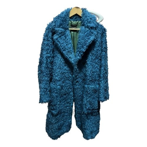 Pre-owned Max Mara Wool Coat In Blue