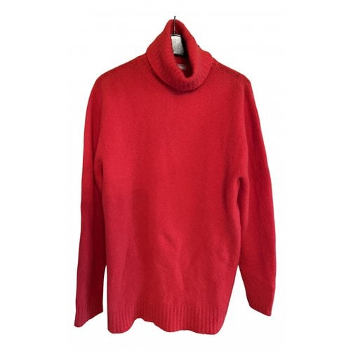 Pre-owned Majestic Cashmere Jumper In Red