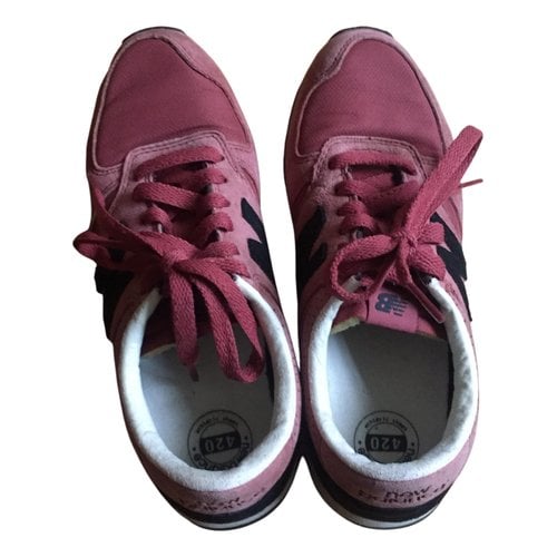 Pre-owned New Balance 420 Trainers In Burgundy