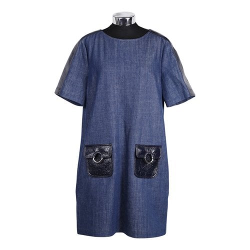 Pre-owned Moschino Dress In Blue