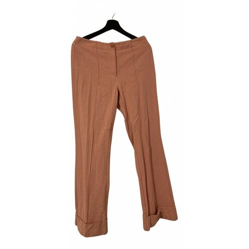 Pre-owned Fendi Trousers In Pink