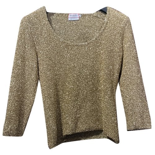 Pre-owned Max & Co Top In Gold
