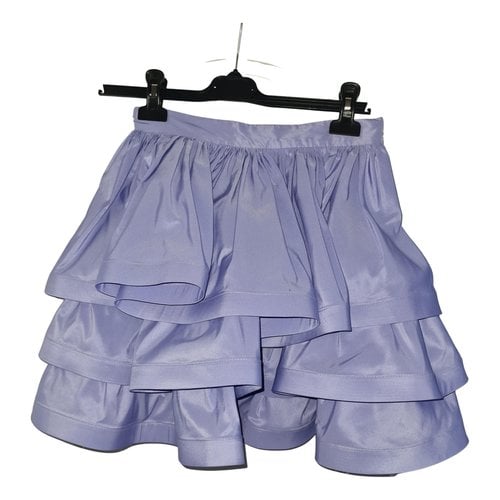 Pre-owned Elisabetta Franchi Mini Skirt In Purple