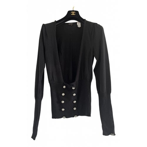 Pre-owned Miss Sixty Wool Blouse In Black