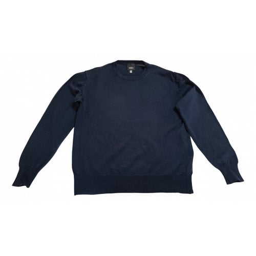 Pre-owned Versace Wool Sweatshirt In Blue