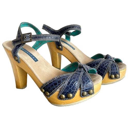 Pre-owned Marc Jacobs Leather Sandals In Blue