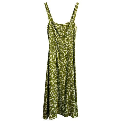 Pre-owned Reformation Mid-length Dress In Green