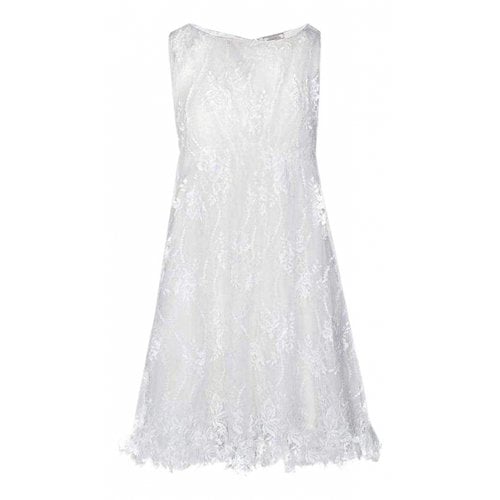 Pre-owned Nina Ricci Mini Dress In White