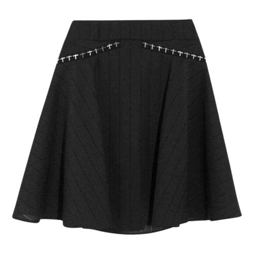 Pre-owned Versace Mini Skirt In Black