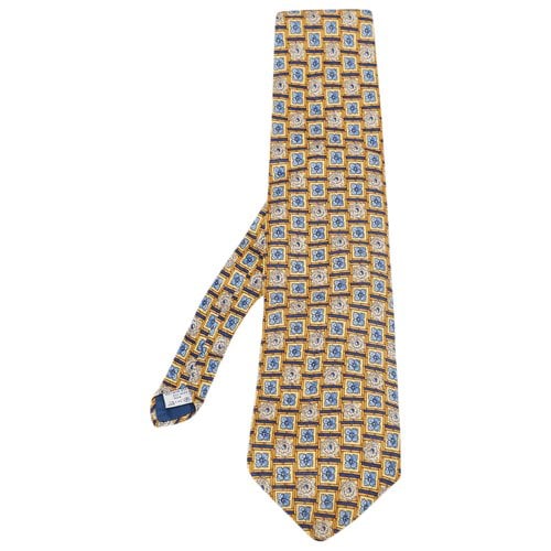 Pre-owned Givenchy Silk Tie In Yellow