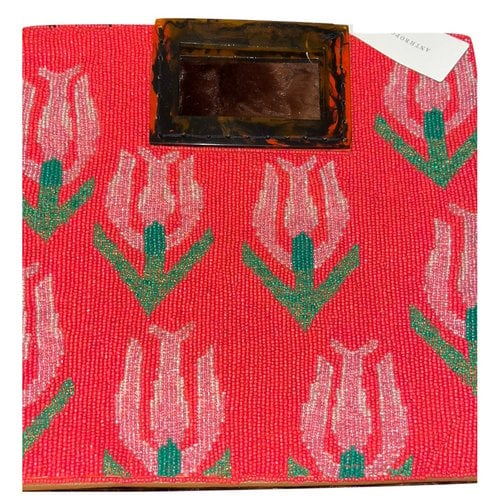 Pre-owned Anthropologie Clutch Bag In Red