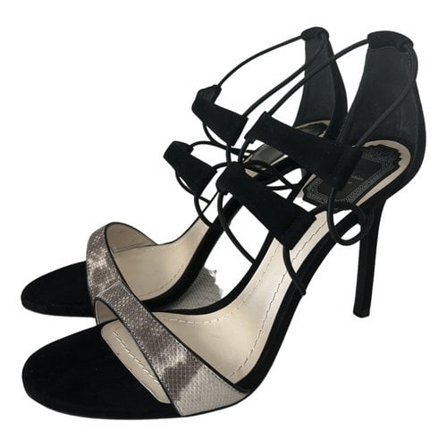 Pre-owned Dior Sandals In Black