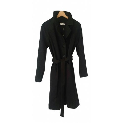 Pre-owned Molly Bracken Wool Coat In Black